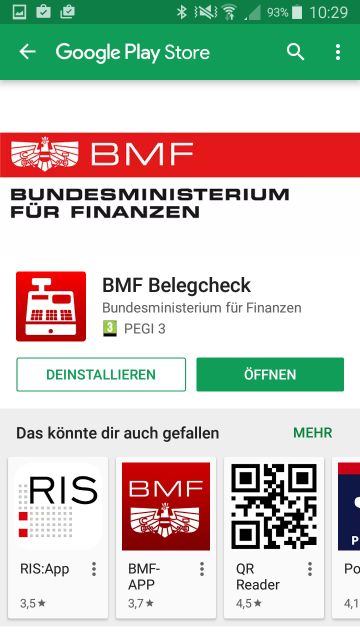 BMF Belegcheck App installieren
