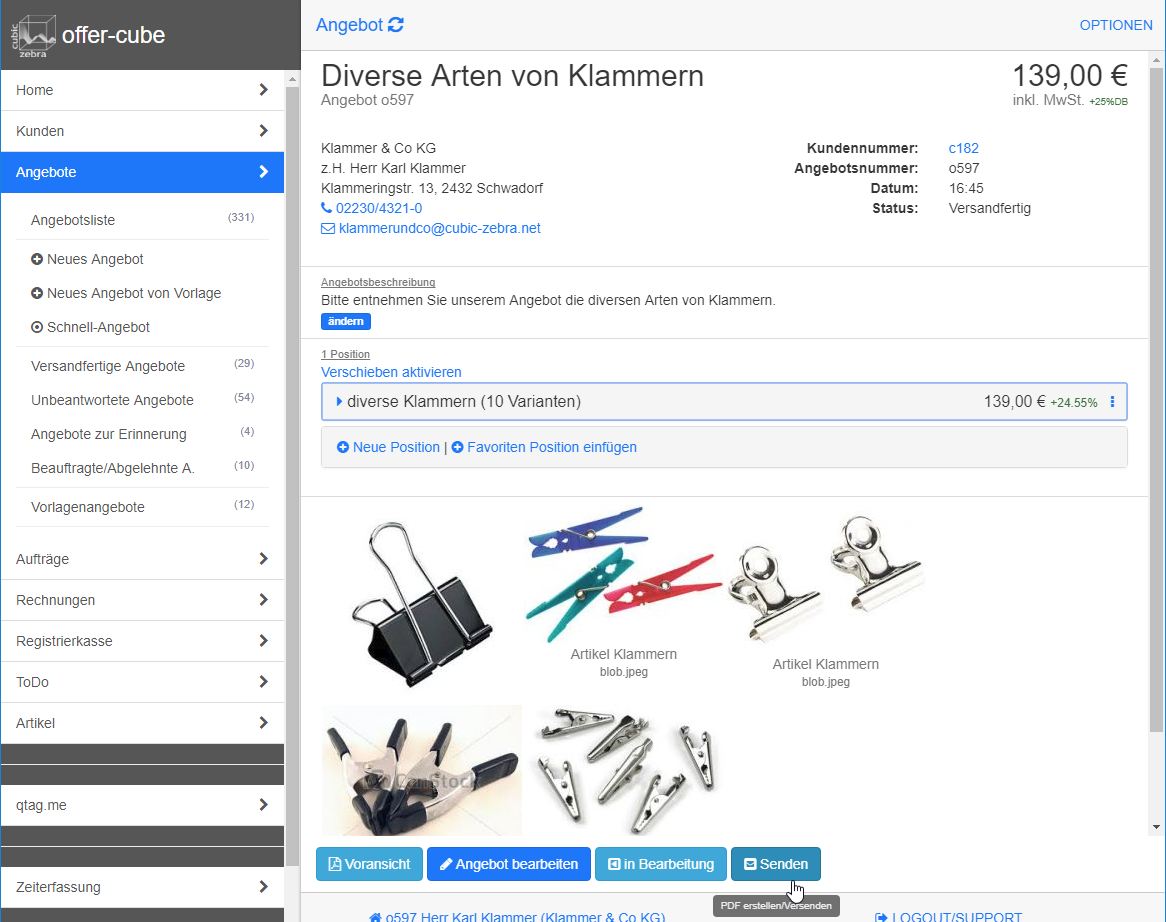 Vorhandene Attachments im System