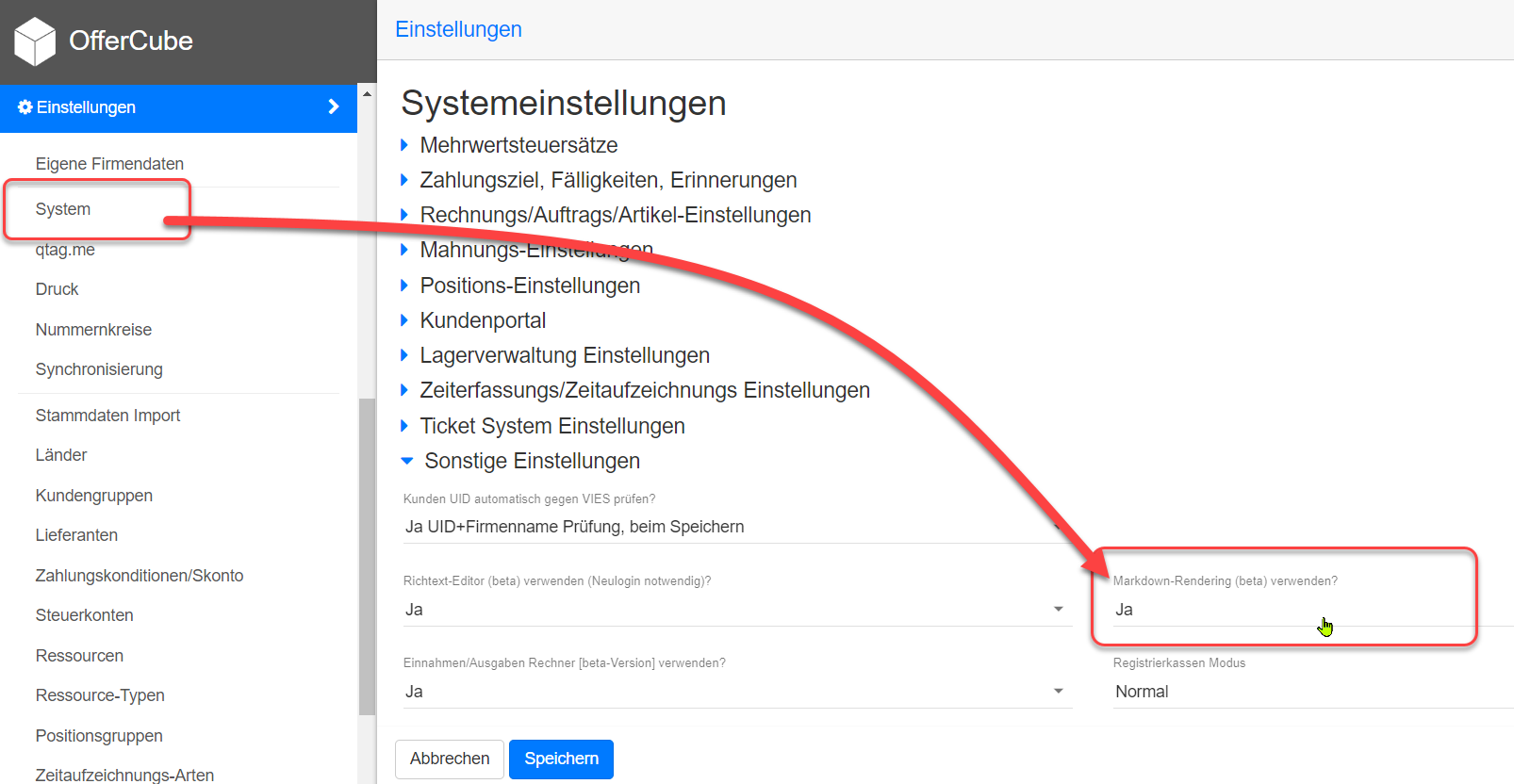 Nun im WYSIWYG Editor formatieren