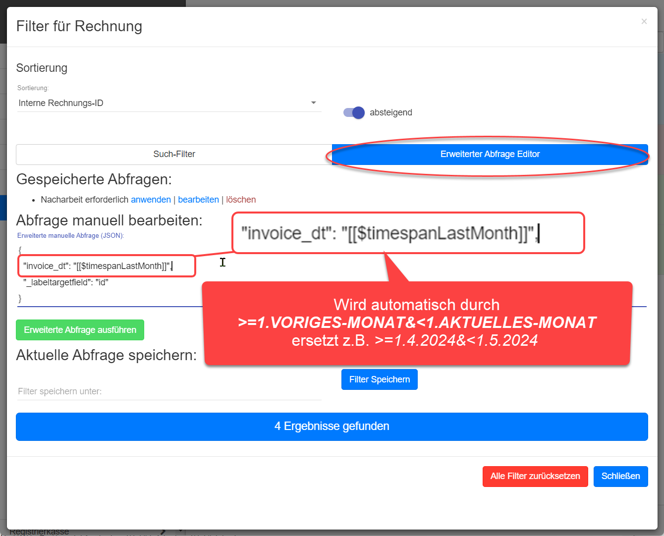 Automatische Datumsvariablen