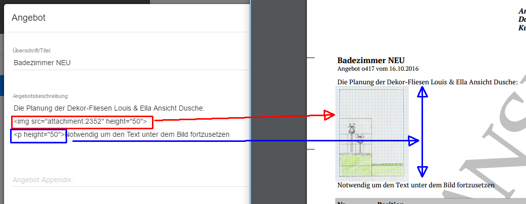 Bild mit Attachment ID einfügen