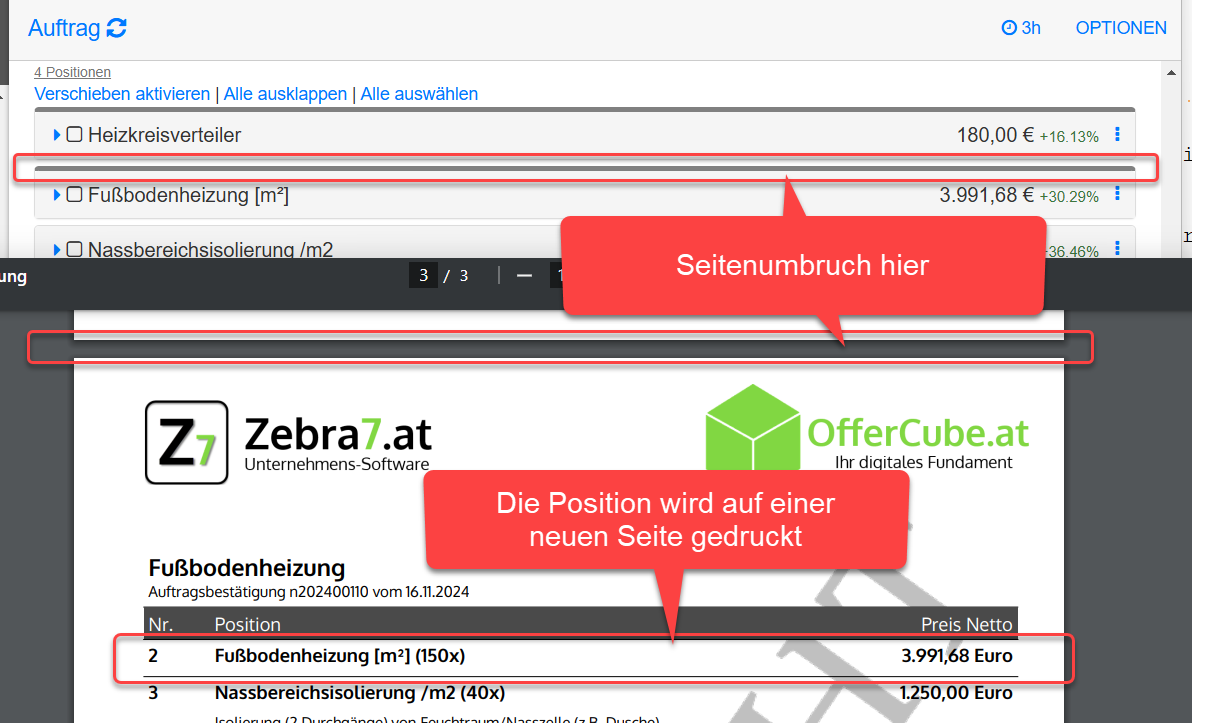 Position Seitenumbruch hier Ergebnis PDF