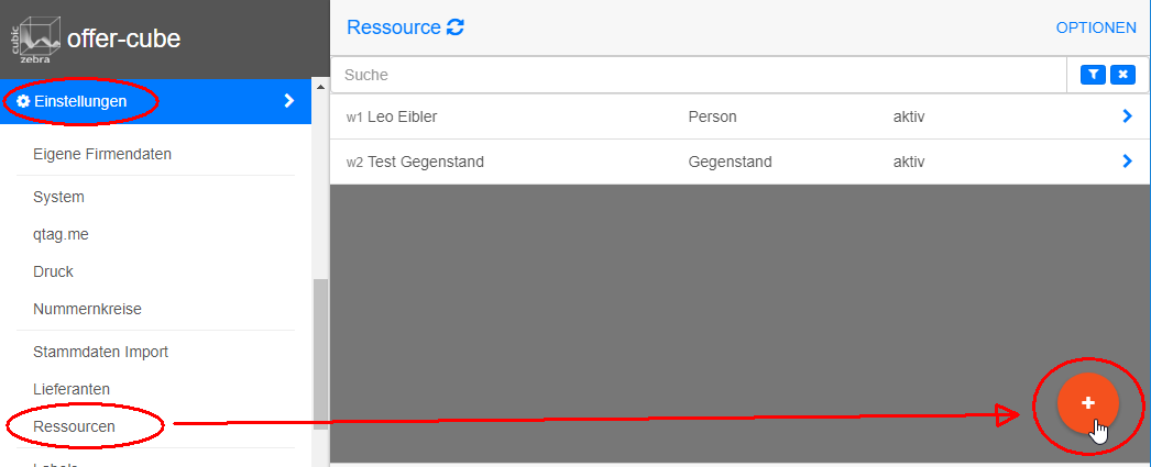 Ressourcenliste